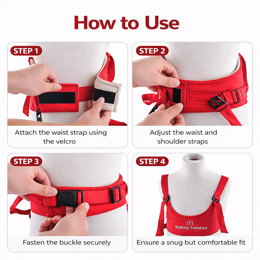 Baby Walker Assistant Belt – Safe Support for First Steps