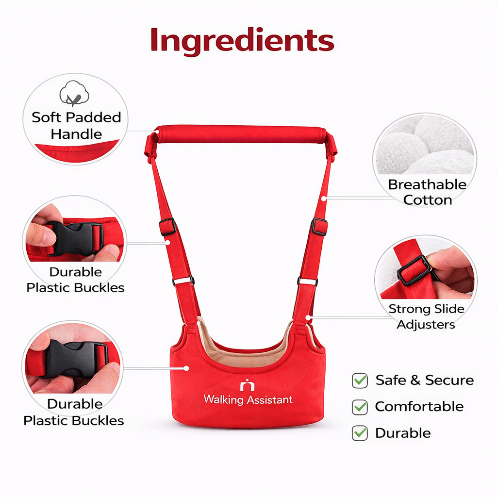 Baby Walker Assistant Belt – Safe Support for First Steps