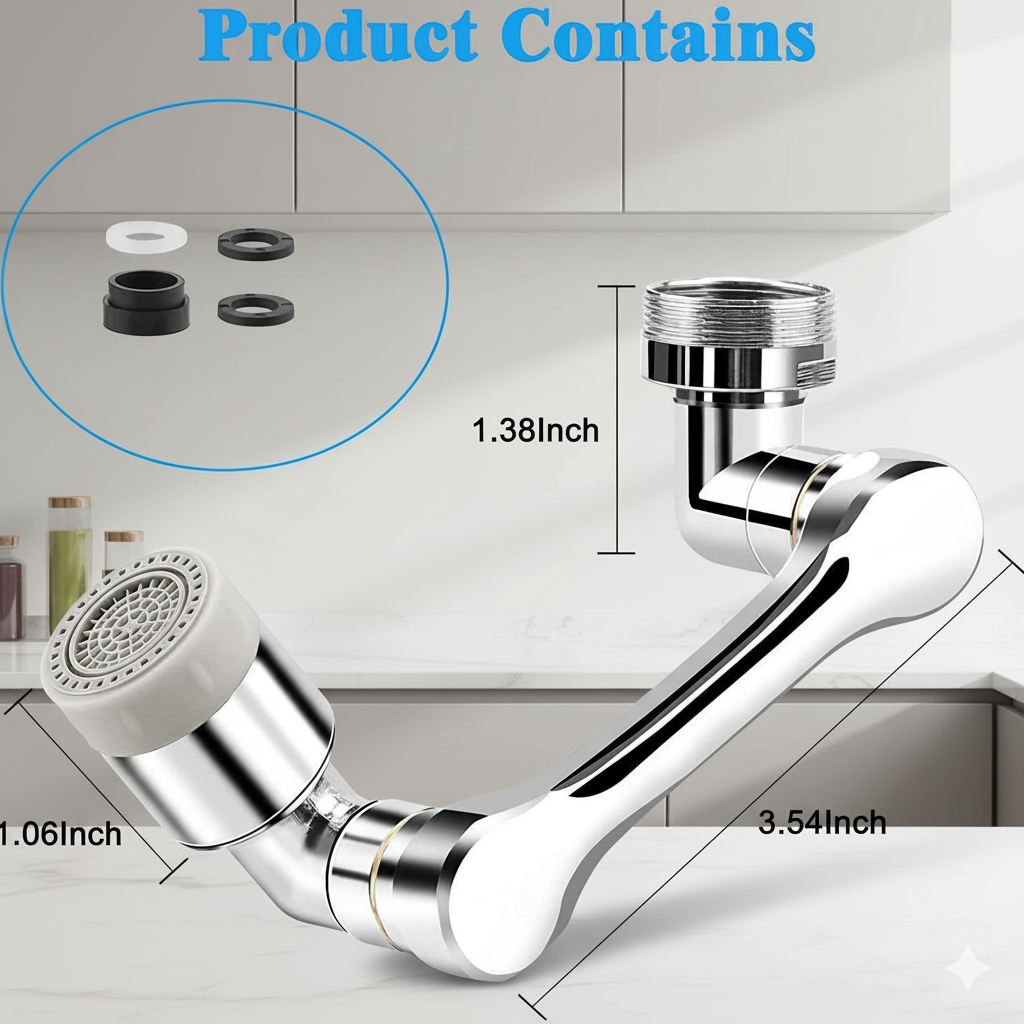 AeroTap™ Sink Sprayer 💦 Rotate, Spray & Stream. Clean Smart