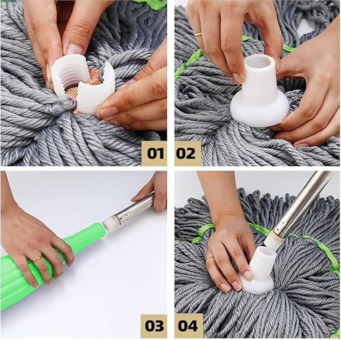 Quick Mop™ Self-Twisting Rotating Mop 🧹 One Twist. Total Clean. Effortless Every Time.