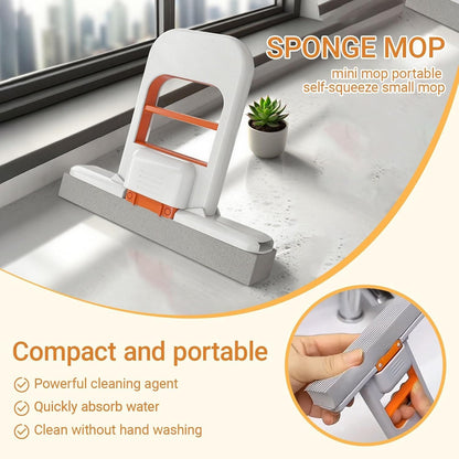 🧽 FoldiMop™ Pocket Mop – Big Clean in Small Size ✨“From Desk to Sink — The Foldable Mop That Does It All.”